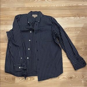Men's Navy Checkered Shirt